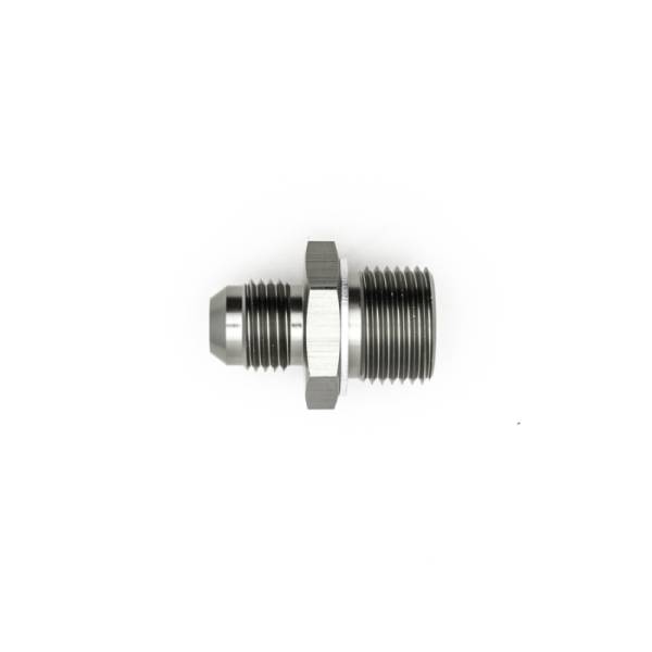 DeatschWerks - DeatschWerks 6-02-0616 DeatschWerks 6AN Male Flare to M18 X 1.5 Male Metric Adapter (Incl Crush Washer) - Titanium