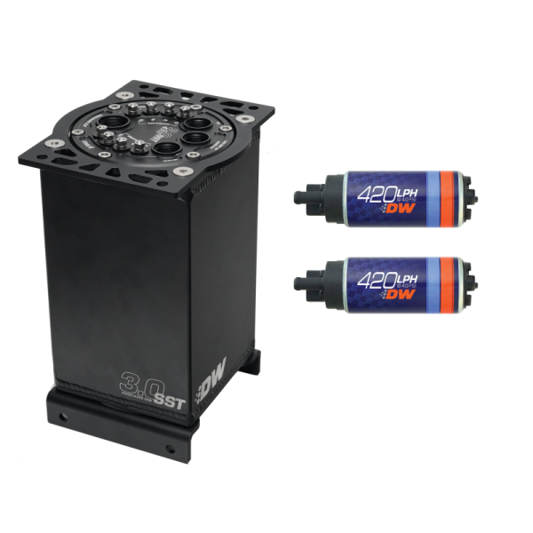 DeatschWerks - DeatschWerks 6-421-30ST DeatschWerks 3.0L Staged Surge Tank w/ DW420 Fuel Pumps