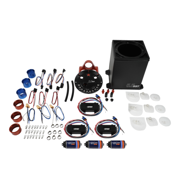DeatschWerks - DeatschWerks 6-811-55ST DeatschWerks 5.5L Staged Surge Tank w/ 3 DW810 Brushless Fuel Pumps