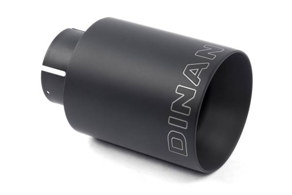 Dinan - Dinan D663-0556-BOX Dinan Double-Walled 4" Clamp-On Exhaust Tip (Black Ceramic)