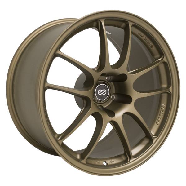 Enkei - Enkei 460-8105-6515TG Enkei PF01 18x10.5 5x114.3 15mm Offset 75mm Bore Titanium Gold Wheel