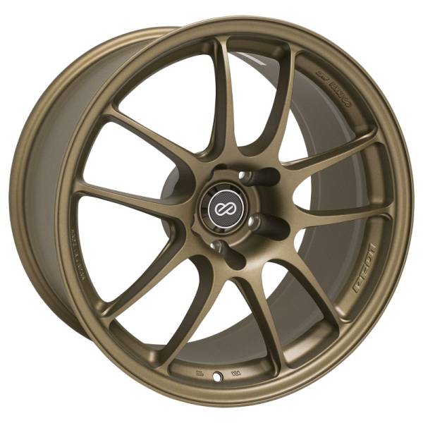 Enkei - Enkei 460-895-6615TG Enkei PF01 18x9.5 5x114.3 15mm Offset 75mm Bore Titanium Gold Wheel (MOQ 40)