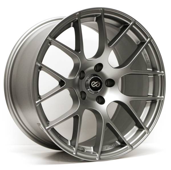 Enkei - Enkei 467-880-4445GM Enkei Raijin 18x8 45mm Offset 5x112 Bolt Pattern 72.6 Bore Diameter Titanium Gray Wheel *Min Qty 40*