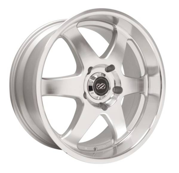 Enkei - Enkei 470-780-7310SM Enkei ST6 17x8 10mm Offset 5x127 Bolt Pattern 71.6 Bore Dia Silver Machined Wheel