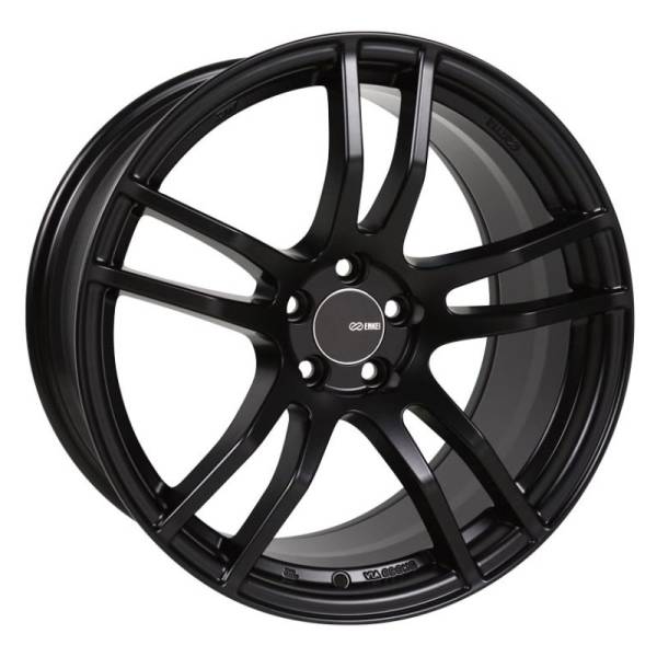 Enkei - Enkei 491-780-1235BK Enkei TX5 17x8 5x120 35mm Offset 72.6mm Bore Black
