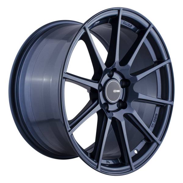 Enkei - Enkei 499-895-6535BL Enkei TS10 18x9.5 35mm Offset 5x114.3 Bolt Pattern 72.6mm Bore Dia Blue Silver Wheel