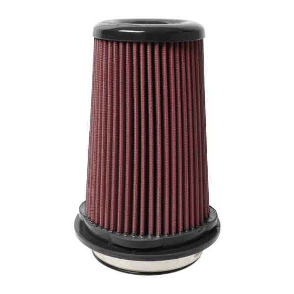 Injen - Injen X-1134-BR Injen 8-Layer Oiled Cotton Gauze Air Filter w/ Twist Lock - 4in ID / 6in Base / 7.75in H