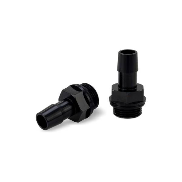 Mishimoto - Mishimoto MMFT-M20-12BK Mishimoto 2pcs. M20x1.5 1/2in Aluminum Catch Can Fittings - Black