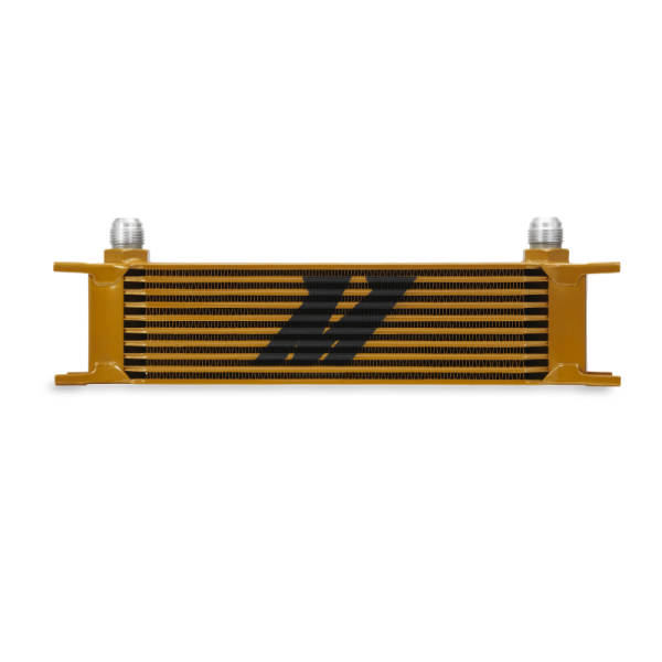 Mishimoto - Mishimoto MMOC-10G Mishimoto Universal 10 Row Oil Cooler - Gold