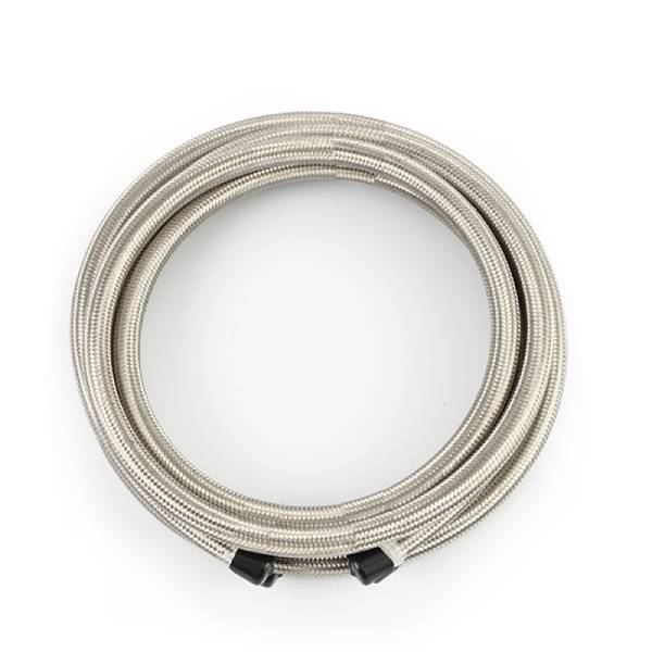 Mishimoto - Mishimoto MMSBH-06180-CS Mishimoto 15Ft Stainless Steel Braided Hose w/ -6AN Fittings - Stainless