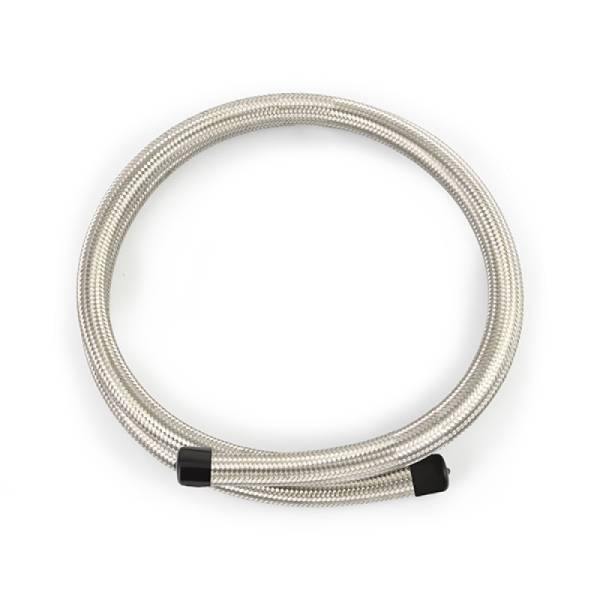 Mishimoto - Mishimoto MMSBH-0672-CS Mishimoto 6Ft Stainless Steel Braided Hose w/ -6AN Fittings - Stainless