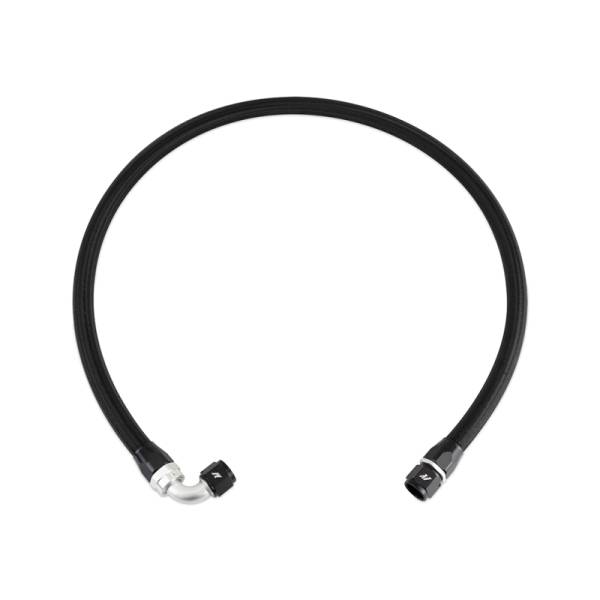 Mishimoto - Mishimoto MMSBH-10-3NBK Mishimoto 3Ft Stainless Steel Braided Hose w/ -10AN Straight/90 Fittings - Black