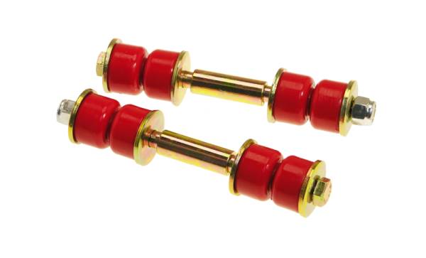 Prothane - Prothane 19-405 Prothane Universal End Link Set - 3 1/4in Mounting Length - Red