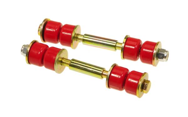 Prothane - Prothane 19-406 Prothane Universal End Link Set - 3 1/2in Mounting Length - Red