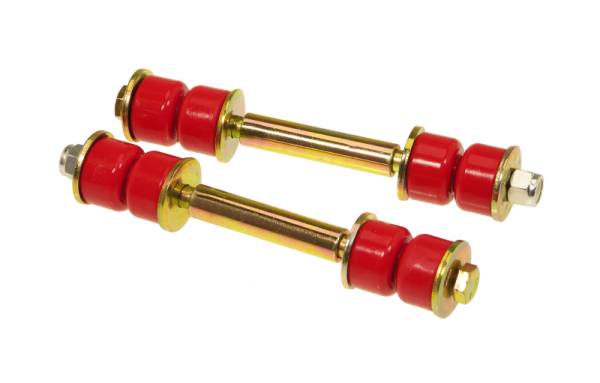 Prothane - Prothane 19-408 Prothane Universal End Link Set - 4 1/4in Mounting Length - Red