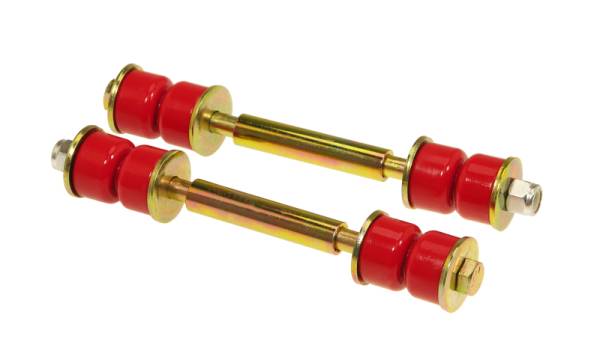 Prothane - Prothane 19-409 Prothane Universal End Link Set - 4 1/2in Mounting Length - Red