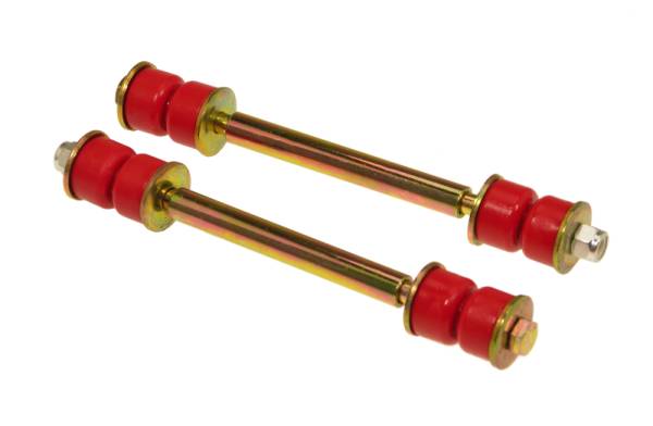 Prothane - Prothane 19-417 Prothane Universal End Link Set - 6 1/8in Mounting Length - Red