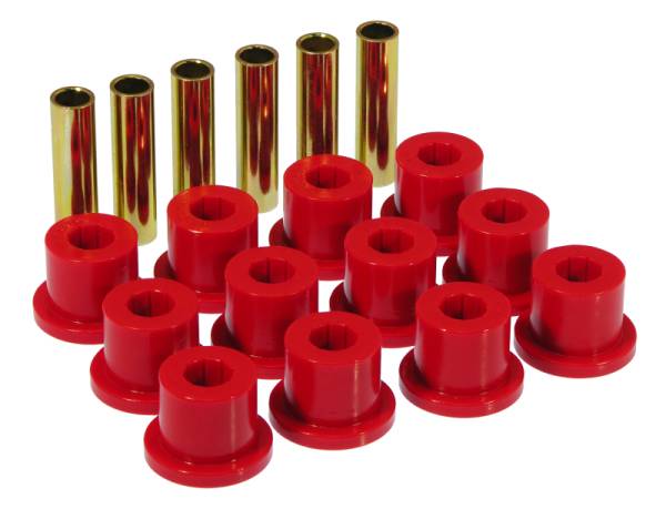 Prothane - Prothane 7-1001 Prothane 67-87 GM Rear Spring & Shackle Bushings (w/ 1.5in Bushings) - Red