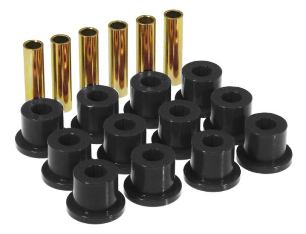 Prothane - Prothane 7-1001-BL Prothane 67-87 GM Rear Spring & Shackle Bushings (w/ 1.5in Bushings) - Black