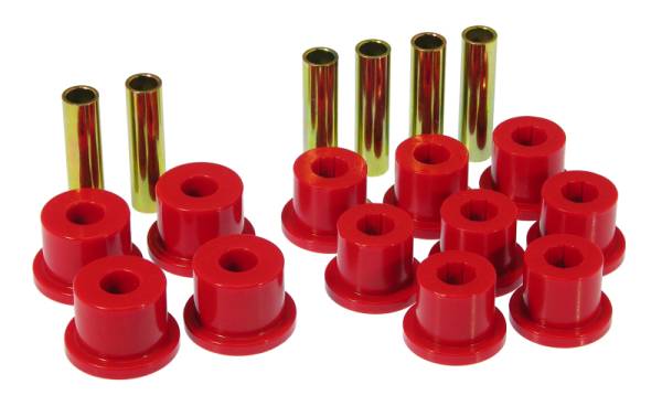 Prothane - Prothane 7-1003 Prothane 73-87 GM Rear Spring & Shackle Bushings (w/ 1.5in Bushings) - Red