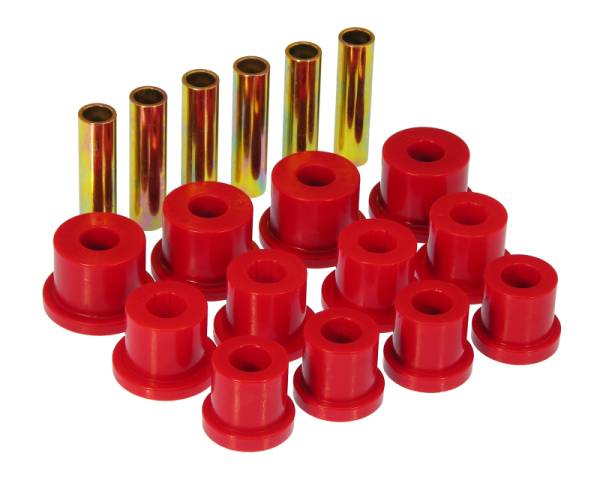 Prothane - Prothane 7-1004 Prothane 81-87 GM Rear Spring & Shackle Bushings (w/ 1 3/8in Bushings) - Red