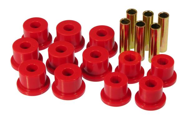 Prothane - Prothane 7-1005 Prothane 81-87 GM K30 Rear Spring & Shackle Bushings (w/ 1.5in OD Frame Shackle Bush) - Red