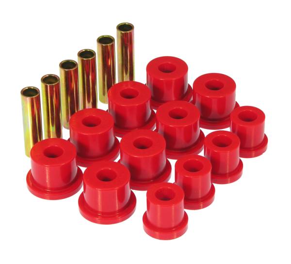 Prothane - Prothane 7-1006 Prothane 81-87 GM K30 Rear Spring & Shackle Bushings (w/ 1 3/8in OD Frame Shackle Bush) - Red