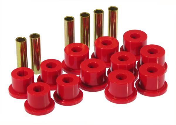 Prothane - Prothane 7-1008 Prothane 73-87 GM Rear Spring & Shackle Bushings (w/ 1.75in Bushings) - Red