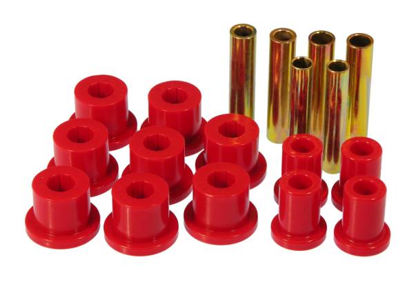 Prothane - Prothane 7-1014 Prothane 67-70 GM 4wd Front Spring & Shackle Bushings - Red
