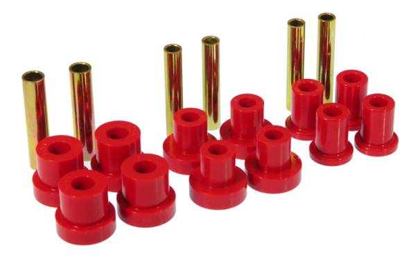 Prothane - Prothane 7-1015 Prothane GM Front Spring & Shackle Bushings - Red