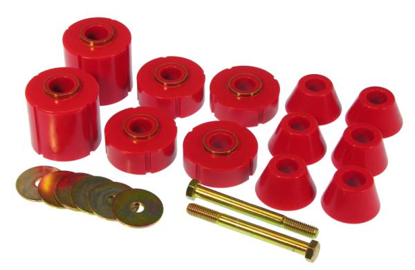 Prothane - Prothane 7-104 Prothane 73-80 GM Body Mount 12 Bushing Kit - Red