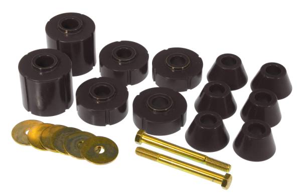 Prothane - Prothane 7-104-BL Prothane 73-80 GM Body Mount 12 Bushing Kit - Black
