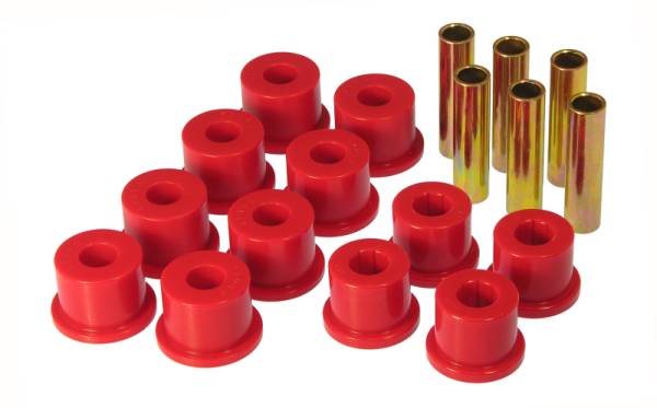 Prothane - Prothane 7-1054 Prothane GM Rear Spring & Shackle Bushings (w/ 1.5in OD Frame Shackle Bush) - Red
