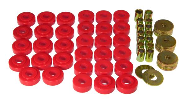 Prothane - Prothane 7-121 Prothane 65-67 GM Hardtop Body Mount Kit - Red