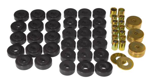 Prothane - Prothane 7-121-BL Prothane 65-67 GM Hardtop Body Mount Kit - Black