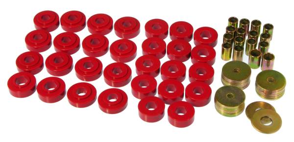 Prothane - Prothane 7-122 Prothane 65-67 GM Convertible Body Mount Kit - Red