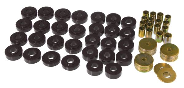 Prothane - Prothane 7-122-BL Prothane 65-67 GM Convertible Body Mount Kit - Black