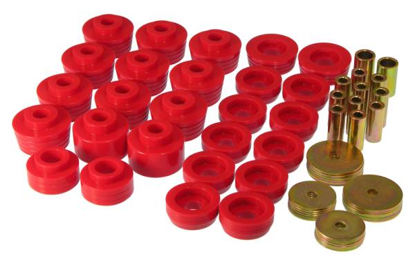 Prothane - Prothane 7-132 Prothane 78-88 GM Various Body Mount Kit - Red