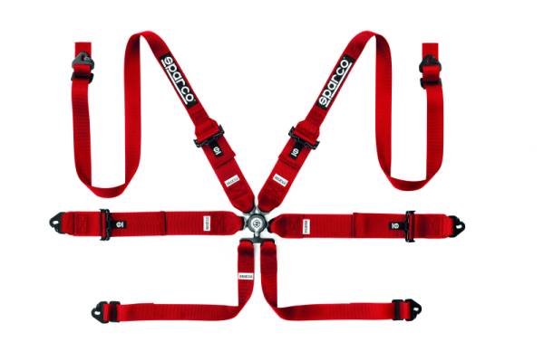 SPARCO - SPARCO 04818RH1RS Sparco BELT 6 PNT 3 to 2in HANS STEEL