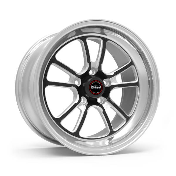 Weld - Weld 70HB7050W22A Weld S70 RT-S 17x5in / 5x115 BP / 2.2in. BS - Black Center - Polished Shell Wheel
