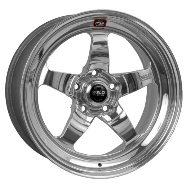 Weld - Weld 71MP7045A22A Weld S71 17x4.5 / 5x4.5 BP / 2.2in. BS Polished Wheel (Medium Pad) - Non-Beadlock
