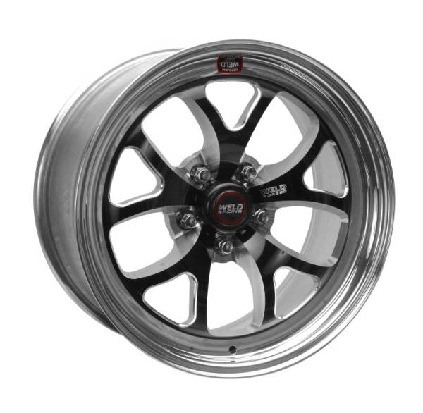 Weld - Weld 76HB7050A22A Weld S76 17x5 / 5x4.5 BP / 2.2in. BS Black Wheel (High Pad) - Non-Beadlock