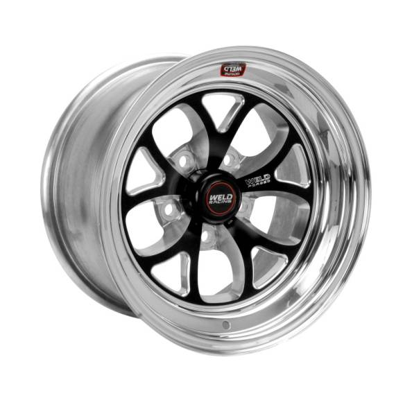 Weld - Weld 76MB-506A35A Weld S76 15x6 / 5x4.5 BP / 3.5in. BS Black Wheel (Medium Pad) - Non-Beadlock