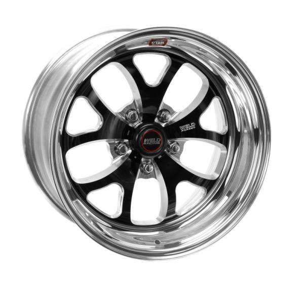 Weld - Weld 76MB7045B22A Weld S76 17x4.5 / 5x4.75 BP / 2.2in. BS Black Wheel (Medium Pad) - Non-Beadlock