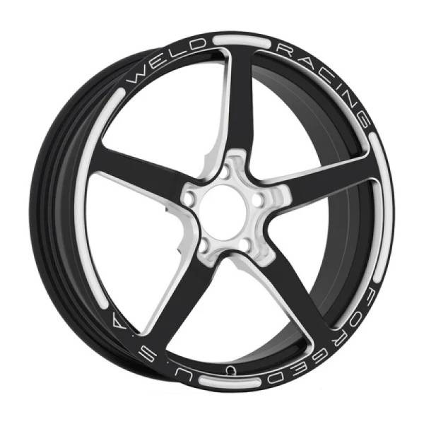 Weld - Weld 88C-15272-B Weld Alumastar 2.0 1-Piece 15x3.5 / 5x4.75 BP / 2.25in. BS Gloss Black Milled Wheel