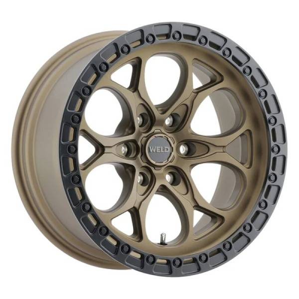 Weld - Weld W10689089451 Weld Ledge 6 18x9 / 6x135 / ET -12 / BS 4.51 - Satin Bronze w/ Satin Black Ring