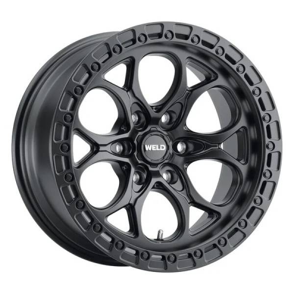 Weld - Weld W10879084500 Weld 17x9 Ledge 6 6x139.7 ET00 BS 5.00 Satin BLK / Satin BLK Ring 106.1
