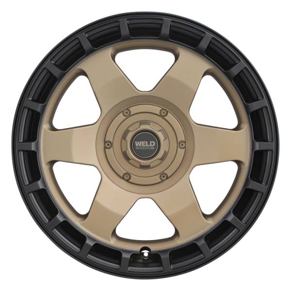 Weld - Weld W15009017500 Weld Off-Road Ridge 20x9 - 8x170 BP - ET0 - 125.1mm CB - Satin Bronze Wheel (Black Ring)