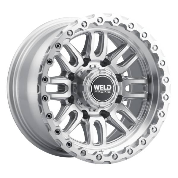 Weld - Weld W18579017450 Weld Off-Road Swift 17x9in - 8x170 BP - ET-12 - 125.1mm CB - Gloss Silver Machined Wheel & Ring