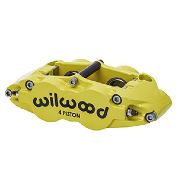 Wilwood - Wilwood 120-14056-Y Wilwood Caliper-Forged Superlite 4R 1.38/1.38in Pistons 1.10in Disc, Yellow